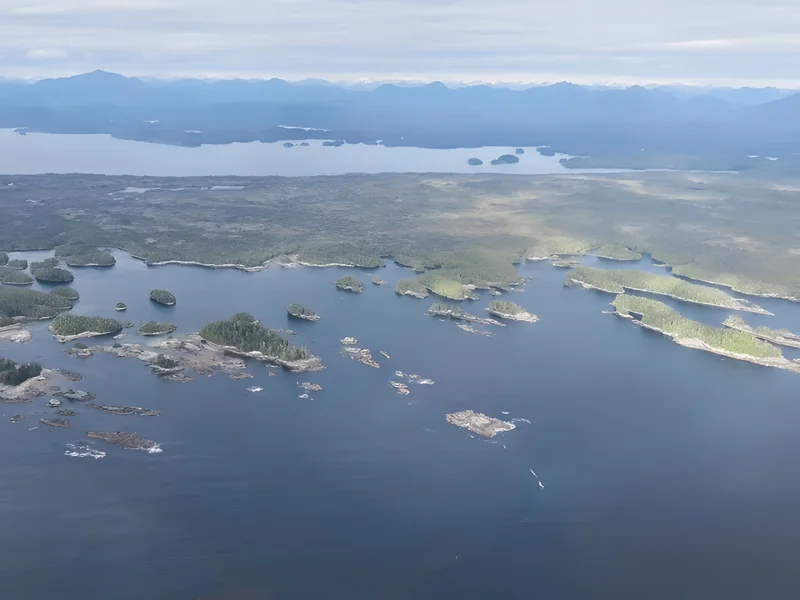 Looking from Hecate Strait Towards east, May 31, 2014